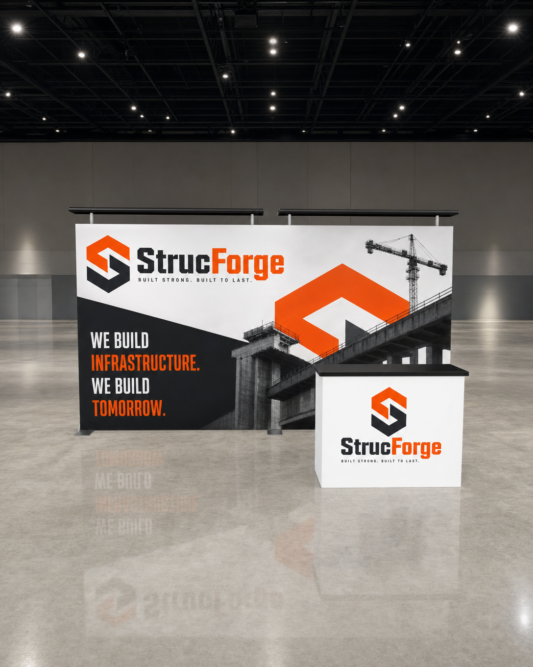 10x20 Trade Show Booth for Construction & Heavy Infrastructure