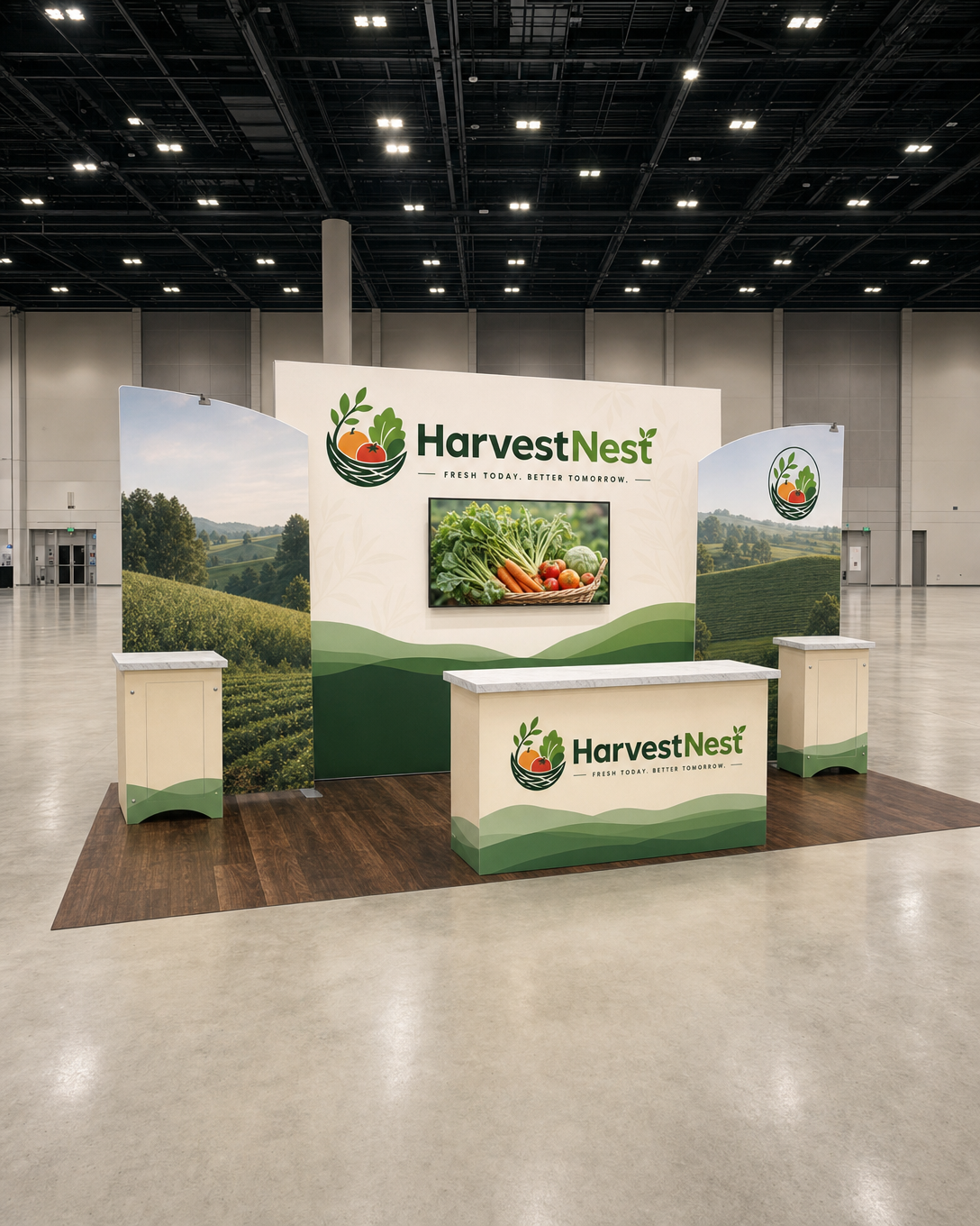 Fresh Produce 10x20 Trade Show Booth Inline Design
