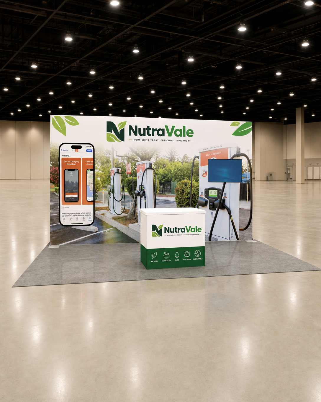 Food & Beverage 10x20 Trade Show Booth Inline Design