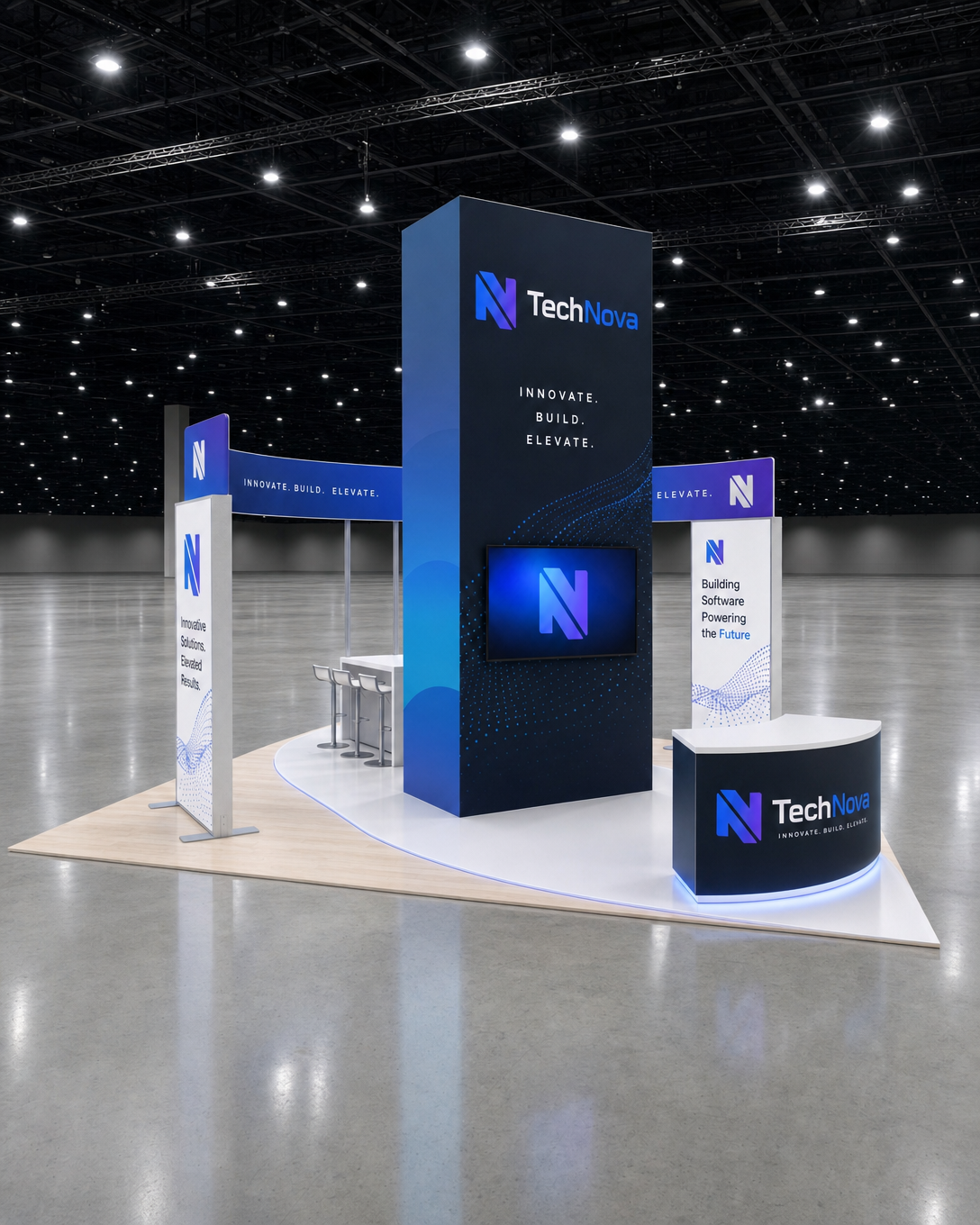 Technology & Software 20x20 Trade Show Booth Island Design