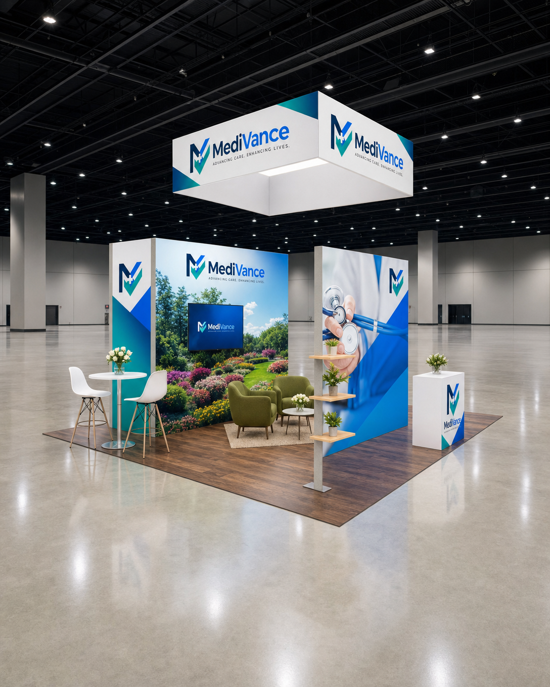 Medical Devices & Healthcare 20x20 Trade Show Booth Island Design