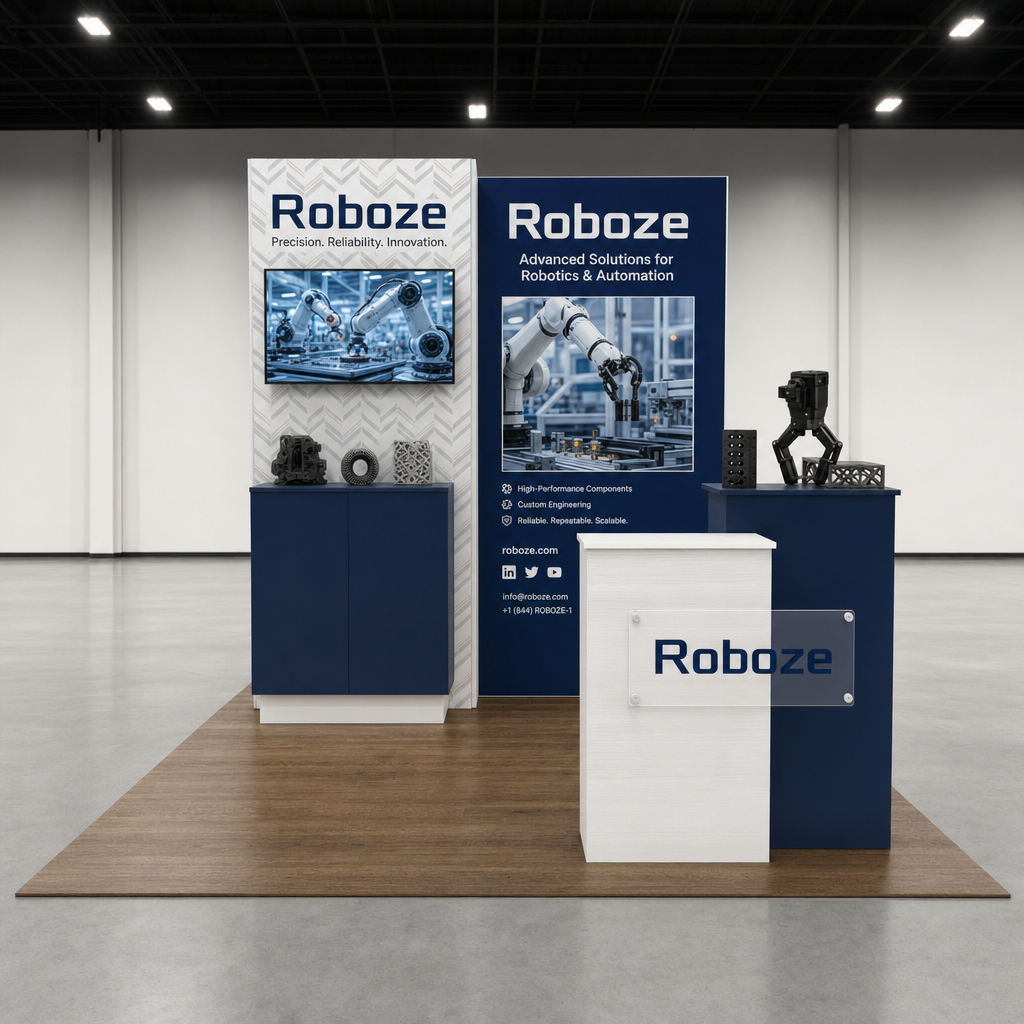 Robotics & Automation 10x10 Trade Show Booth Inline Design