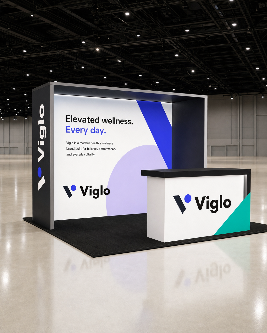 Health & Wellness 10x10 Trade Show Booth Inline Design