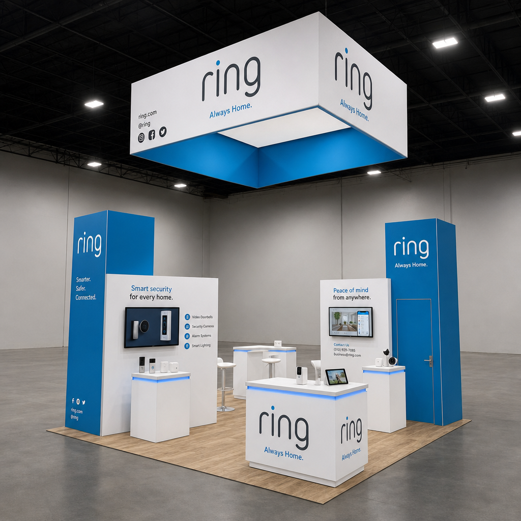Smart Home & Home Technology 20x20 Trade Show Booth Island Design