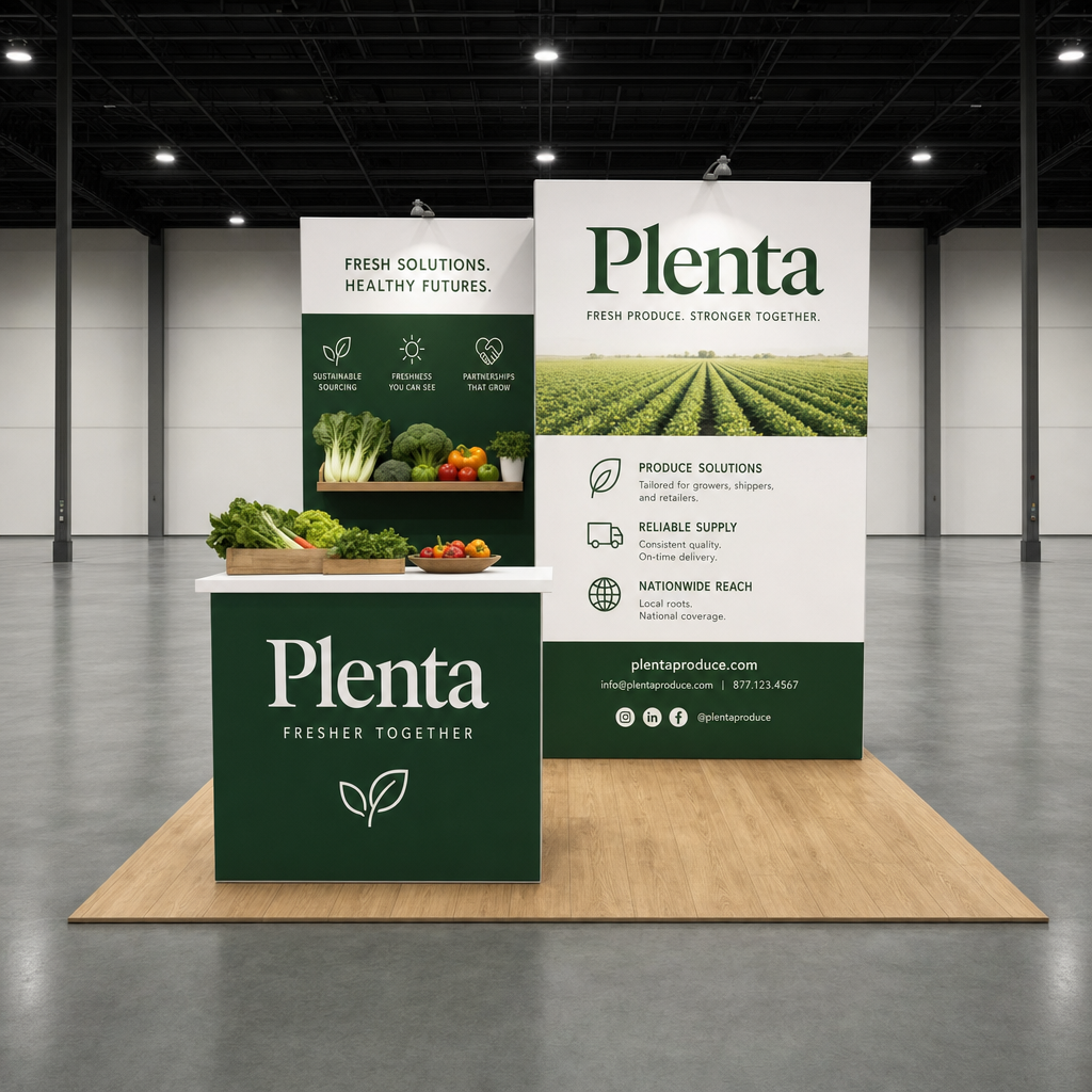 Fresh Produce 10x10 Trade Show Booth Inline Design