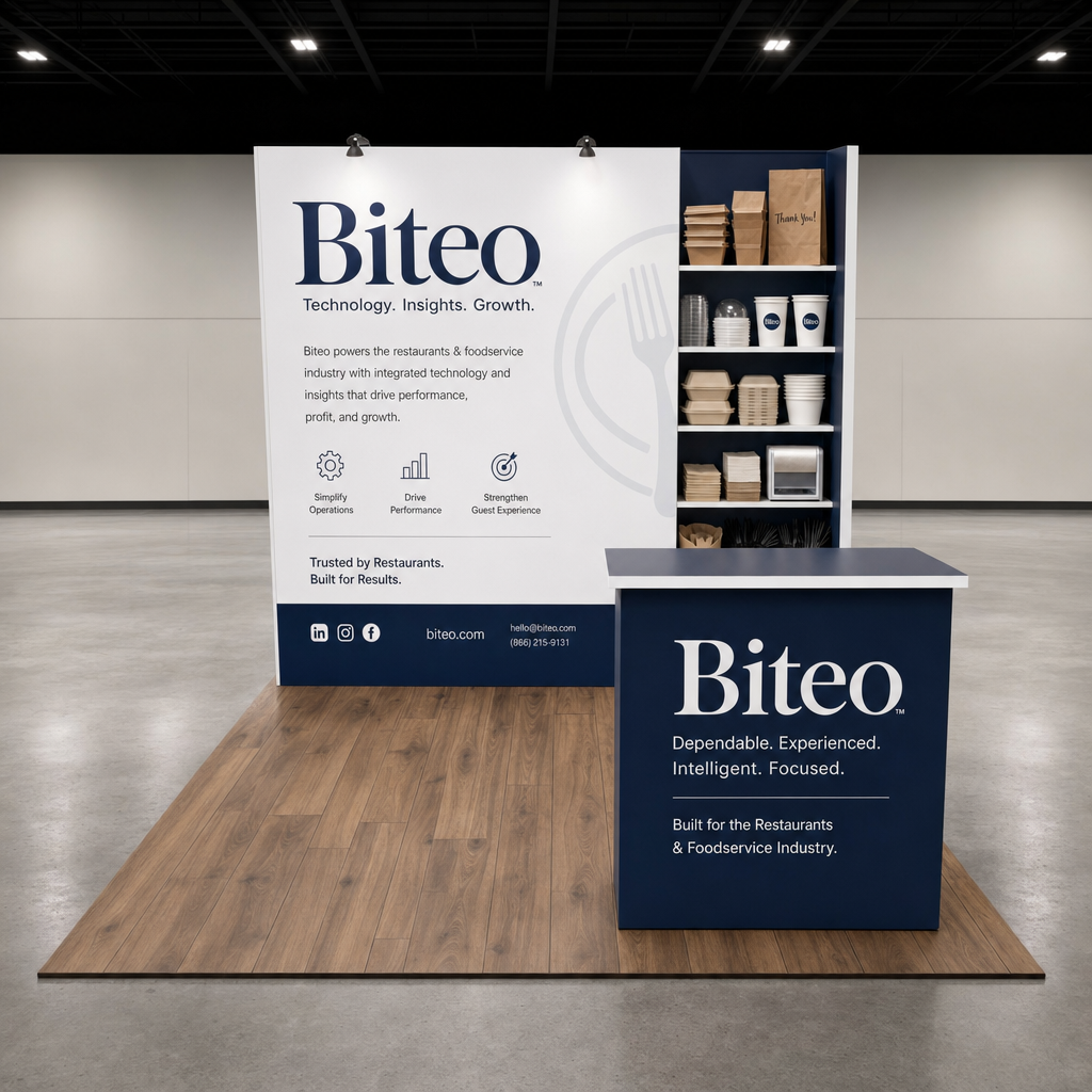 Restaurants & Foodservice 10x10 Trade Show Booth Inline Design