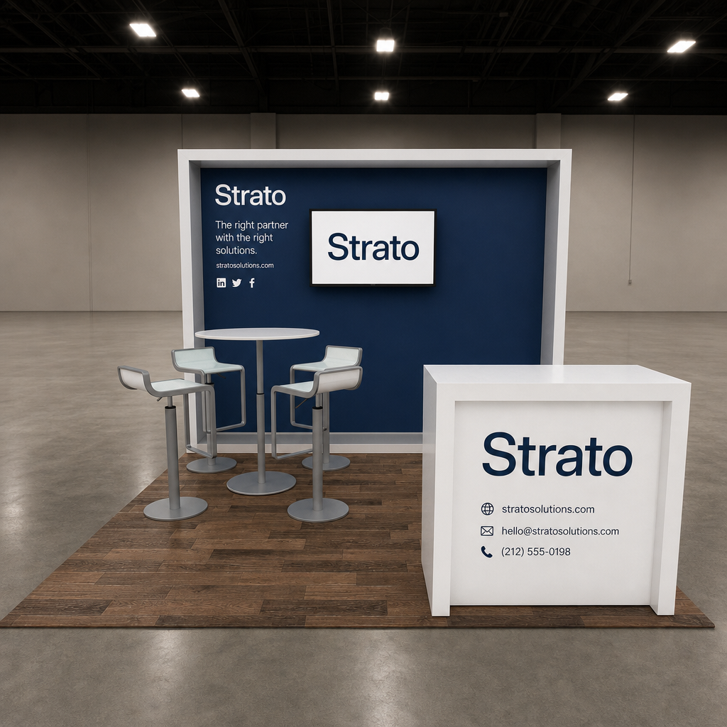 Aerospace & Aviation 10x10 Trade Show Booth Inline Design