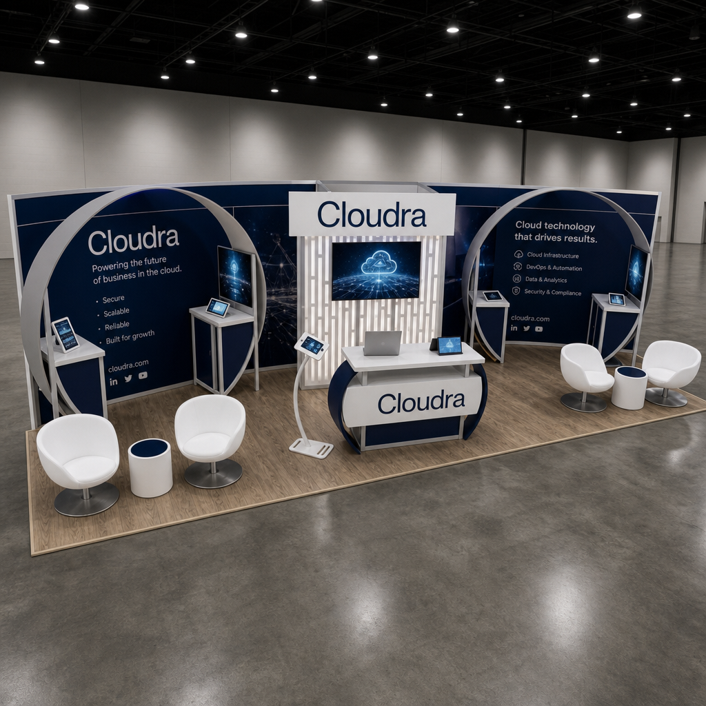 Software, SaaS, & Cloud Technology 10x30 Trade Show Booth Inline Design