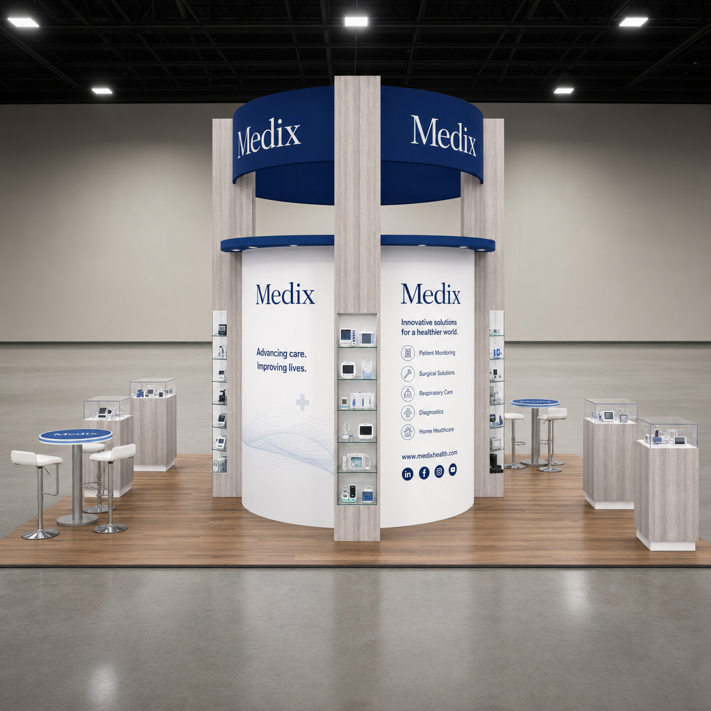Medical Devices & Healthcare 20x30 Trade Show Booth Island Design
