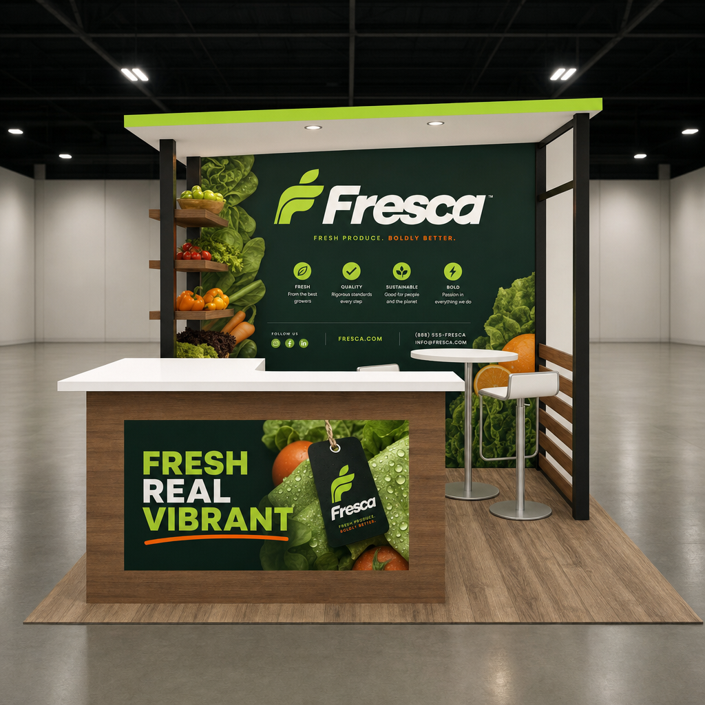 Fresh Produce 10x10 Trade Show Booth Inline Design