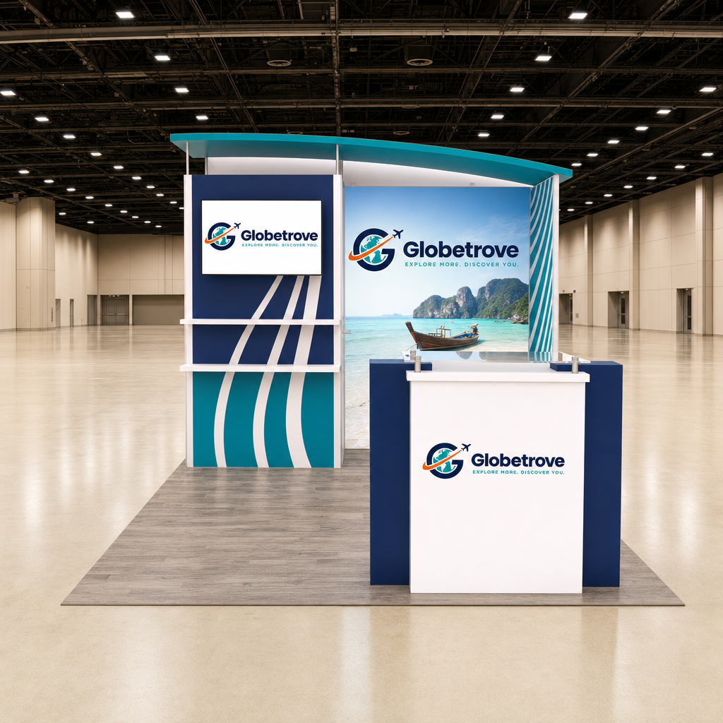 Travel & Tourism 10x10 Inline Trade Show Booth