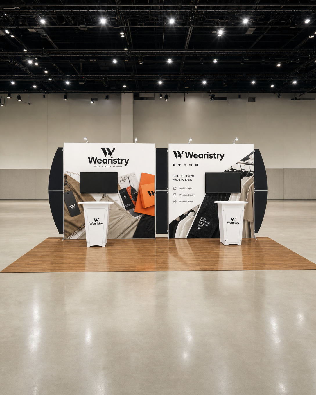 Apparel, Fashion, & Wholesale Retail 10x20 Trade Show Booth Inline Design